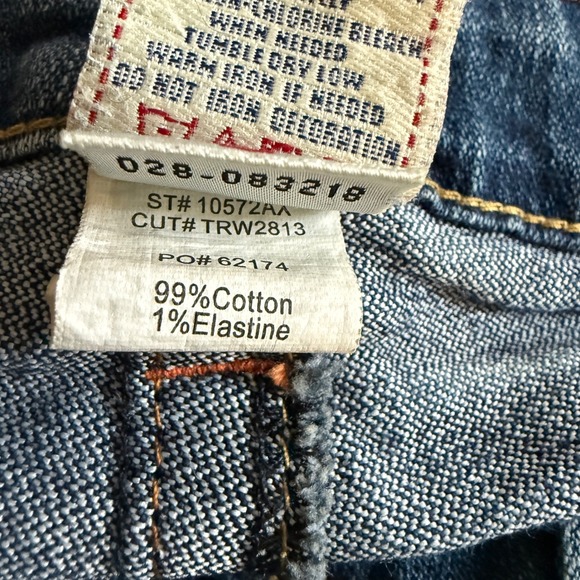 True Religion Billy Made in USA Flap Pocket Jeans Men's 31 Rope Stitch Detailing - Picture 5 of 15
